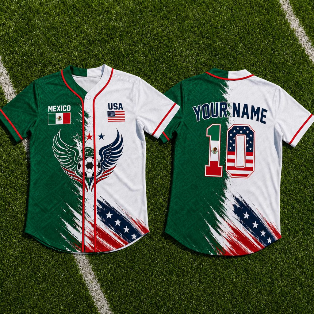 Personalized Baseball Jersey Custom Name for World Cup Soccer Fans