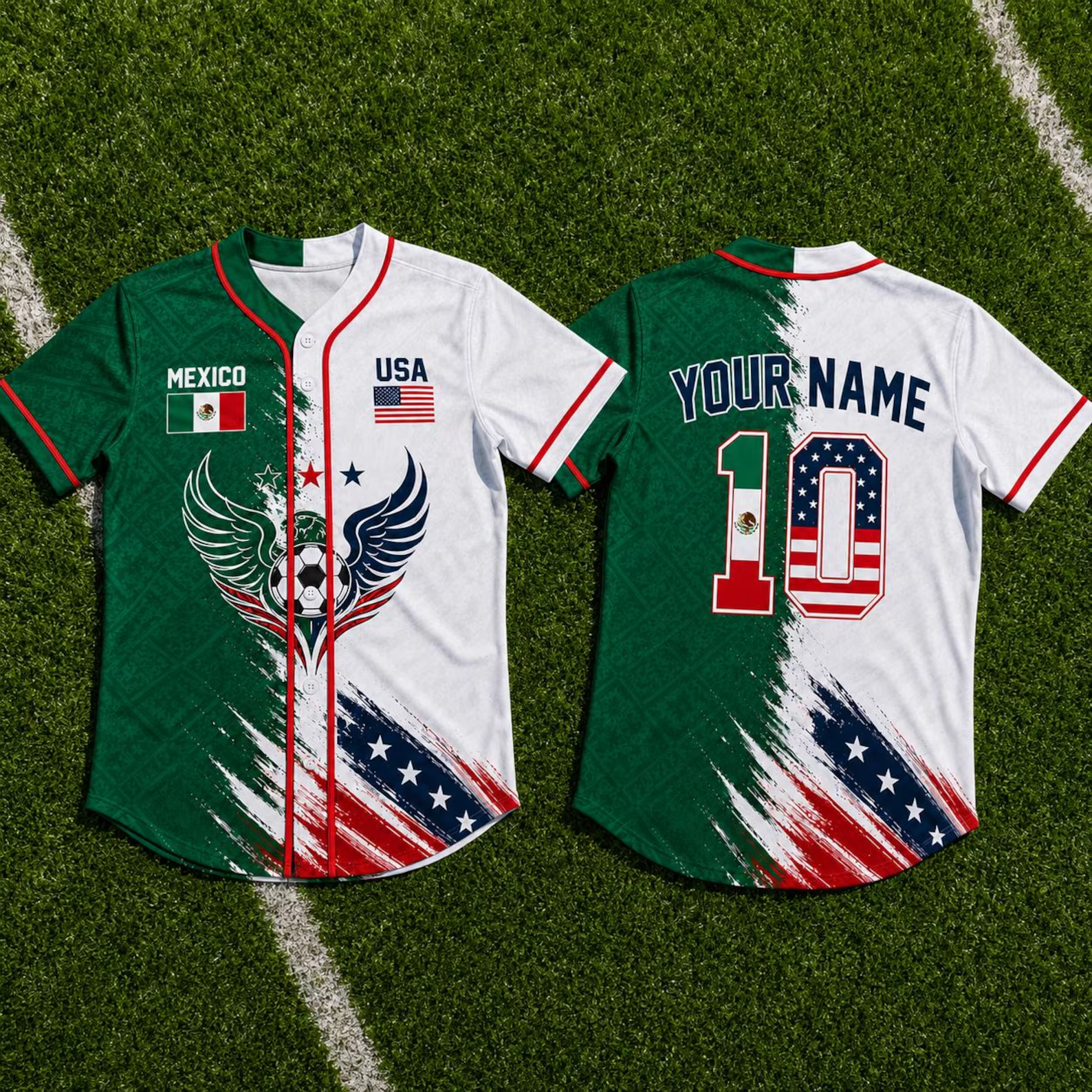 Personalized Baseball Jersey Custom Name for World Cup Soccer Fans