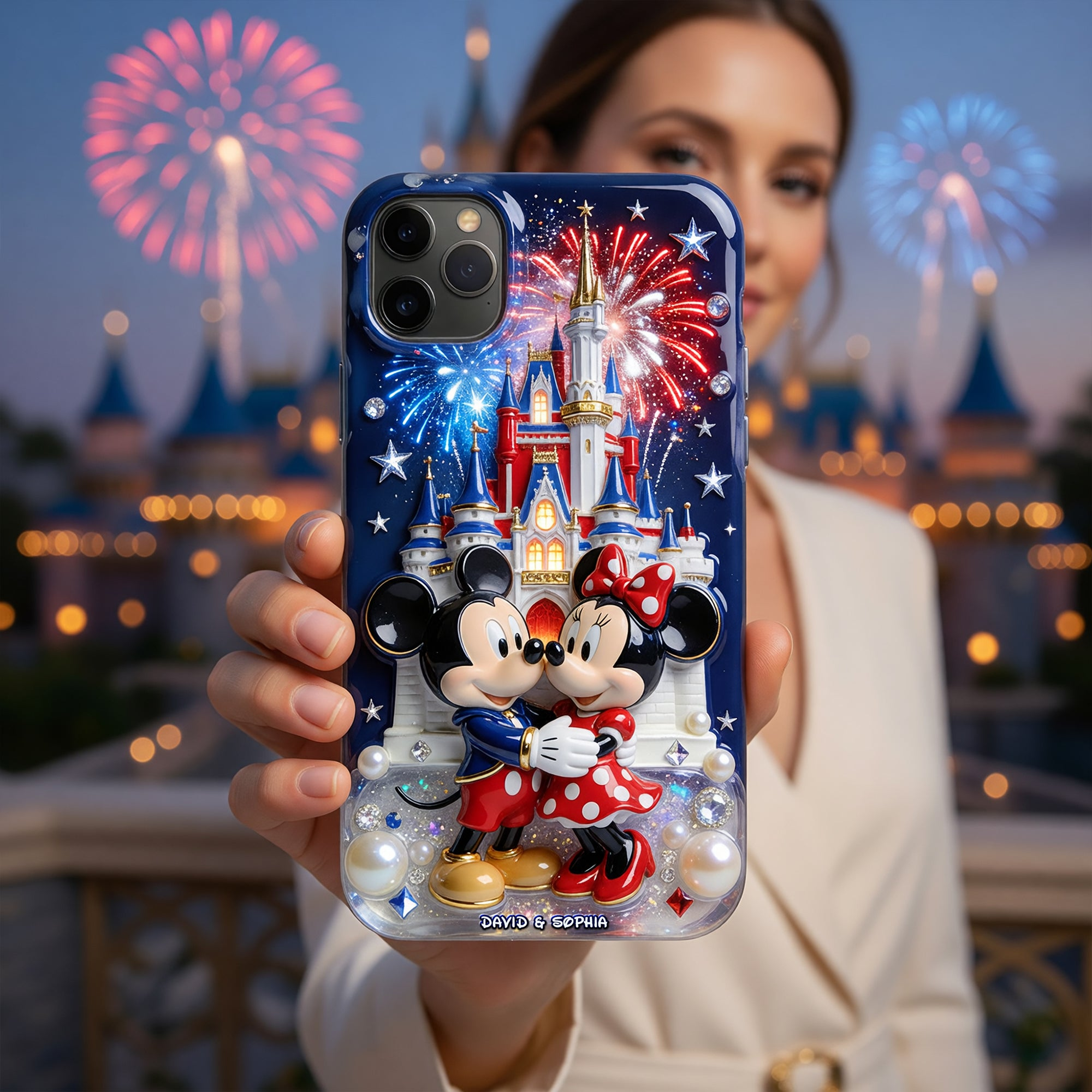 Personalized Magical Mouse Couple Phone Case Gift for Couples Phone Case GradoCreations