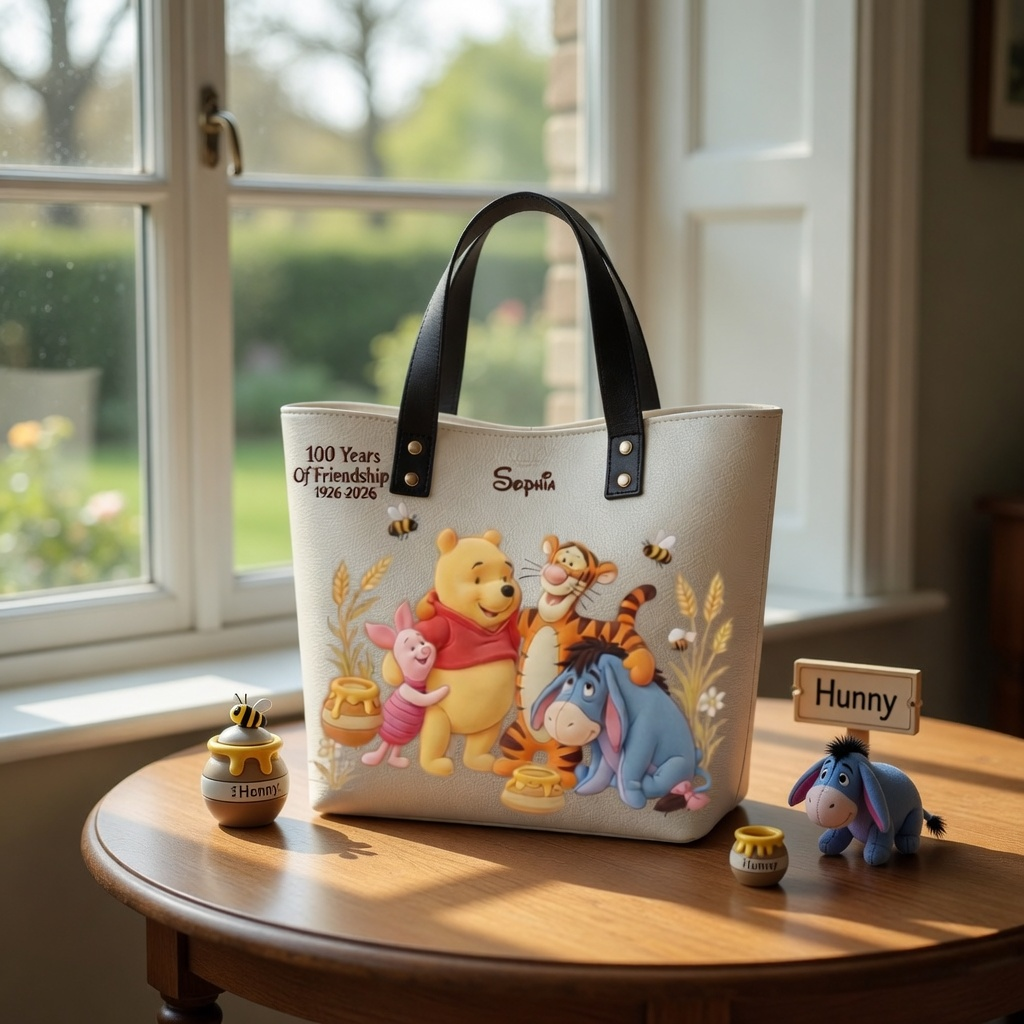 Personalized Honey Bear Tote Bag Gift for Movie Fans Anniversary