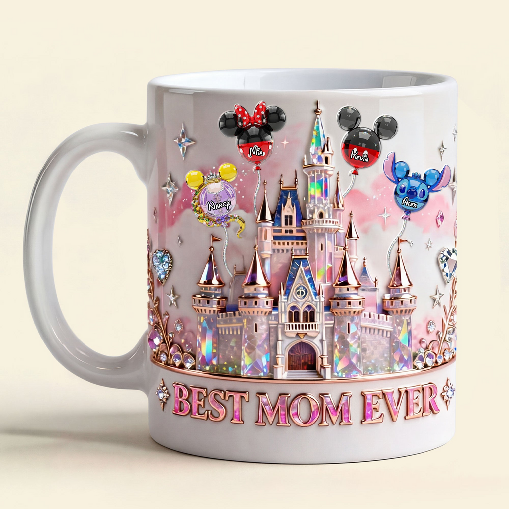 Personalized Magic Castle Coffee Mug Best Mom Ever Gift