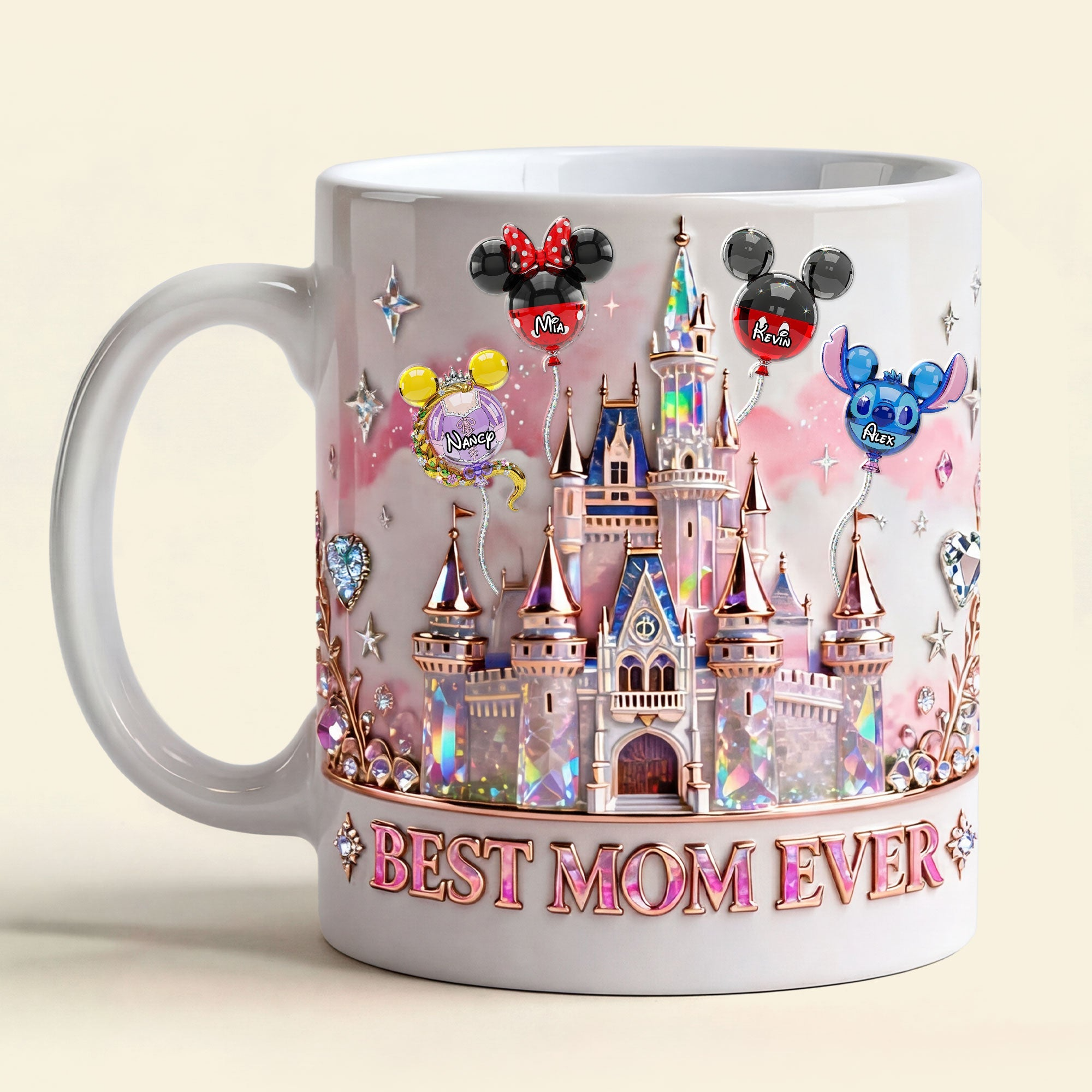 Personalized Magic Castle Coffee Mug Best Mom Ever Gift