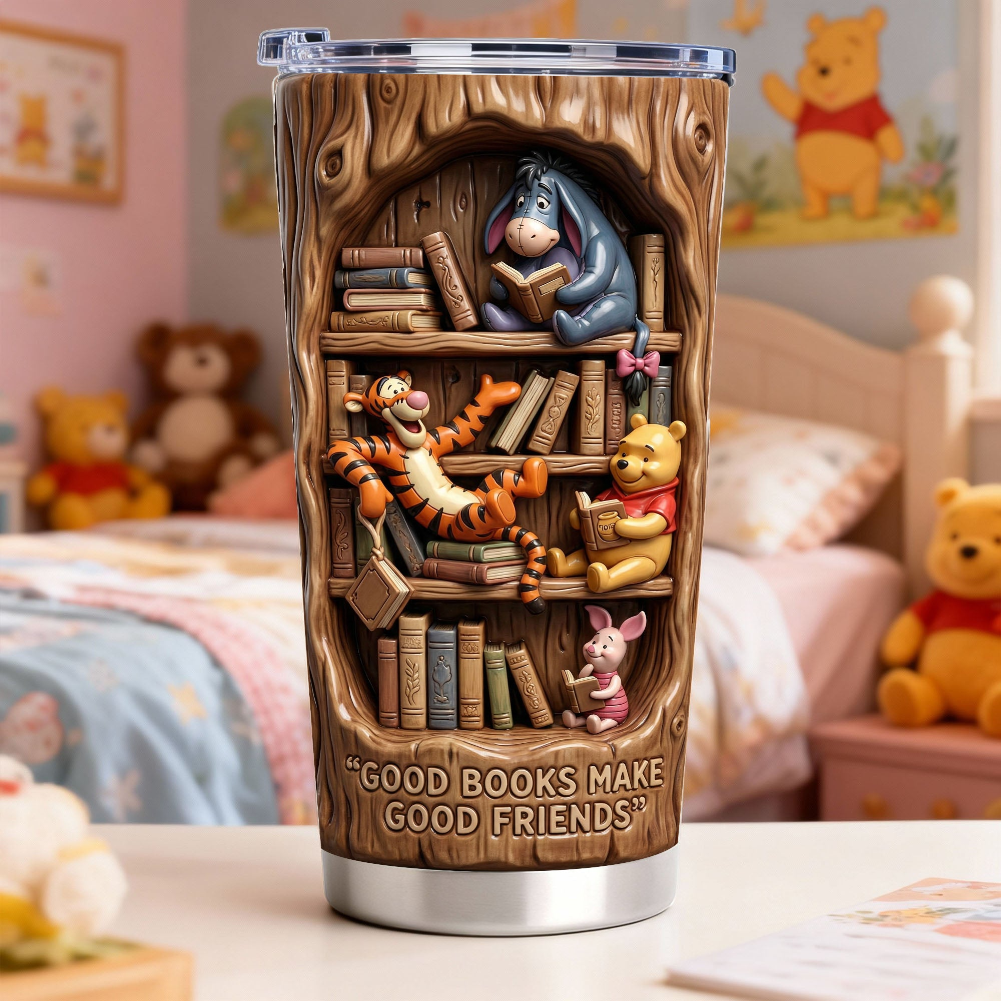 Personalized Tumbler Good Books Make Good Friends Gift for Book Lovers