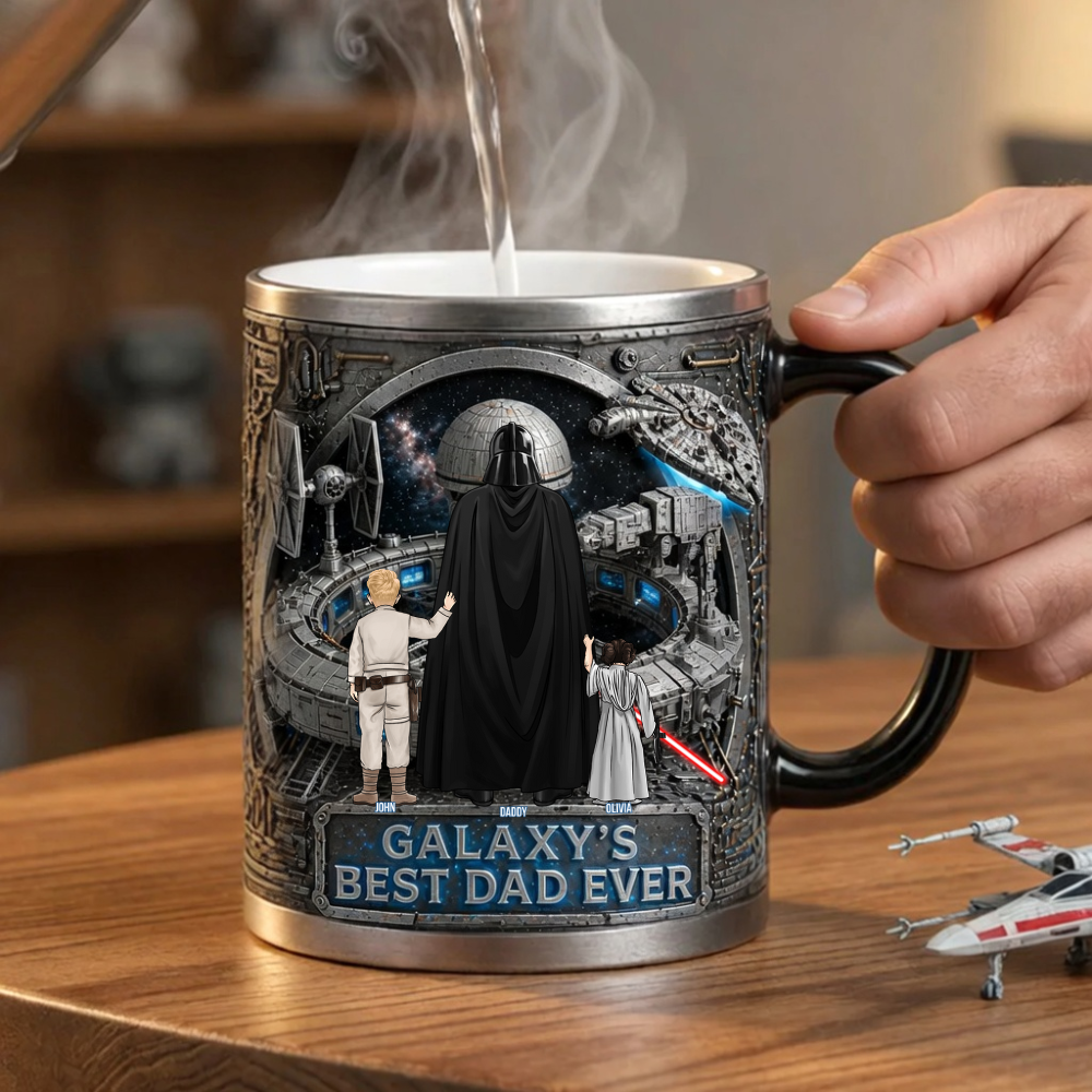 Personalized Galaxy's Best Dad Ever Mug Unique Gift for Dad