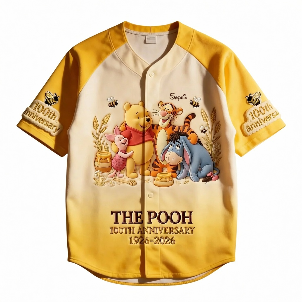 Personalized 100th Anniversary Baseball Jersey for Kids & Adults - Movie Fan Gift