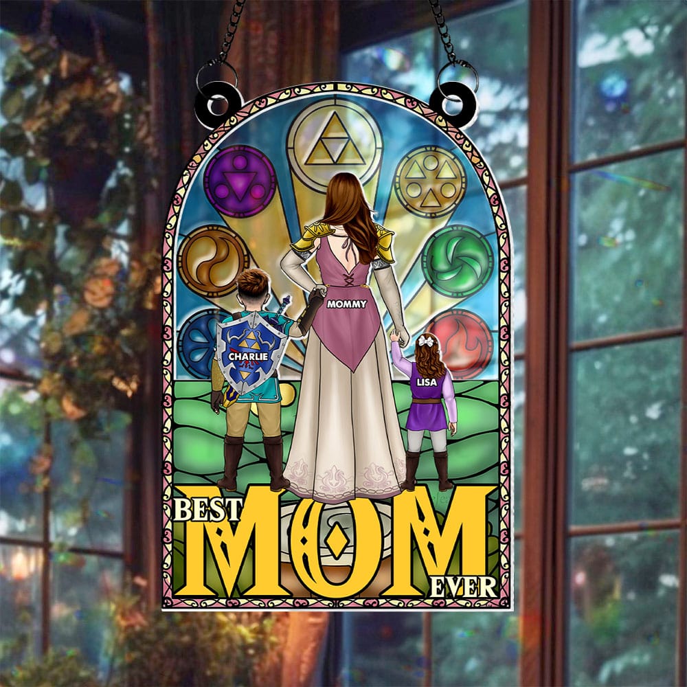 Personalized Zelda Mom Suncatcher Art Gift for Mom | GradoCreations