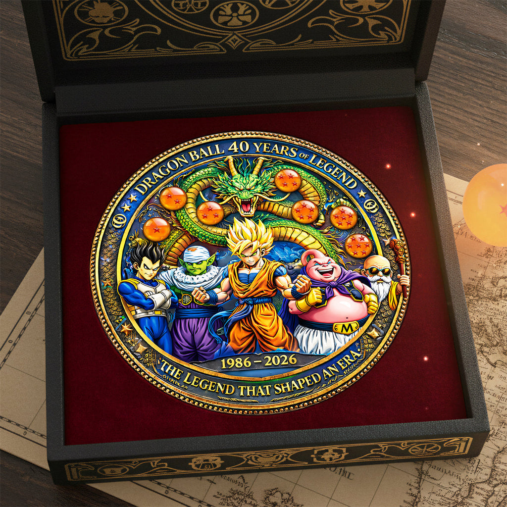 Personalized Commemorative Coin 40th Anniversary Dragon Ball Gift for Movie Fans