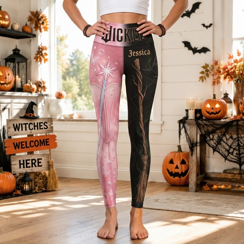 Personalized Witchy Leggings Custom Name Gift for Her Legging GradoCreations