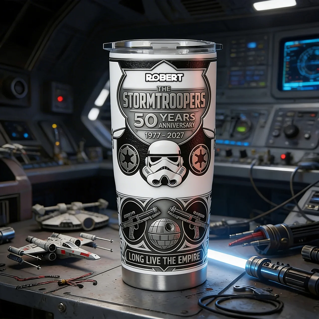 Personalized 50th Anniversary Tumbler for Movie Fans - Custom Drinkware