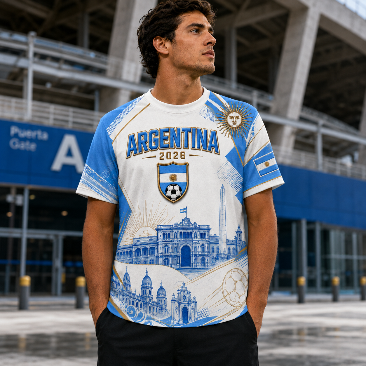 Personalized Argentina Soccer Jersey 2026 Gift for Football Fans