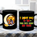 Personalized Black Mug I Love You to King Kai's Planet Gift for Couples