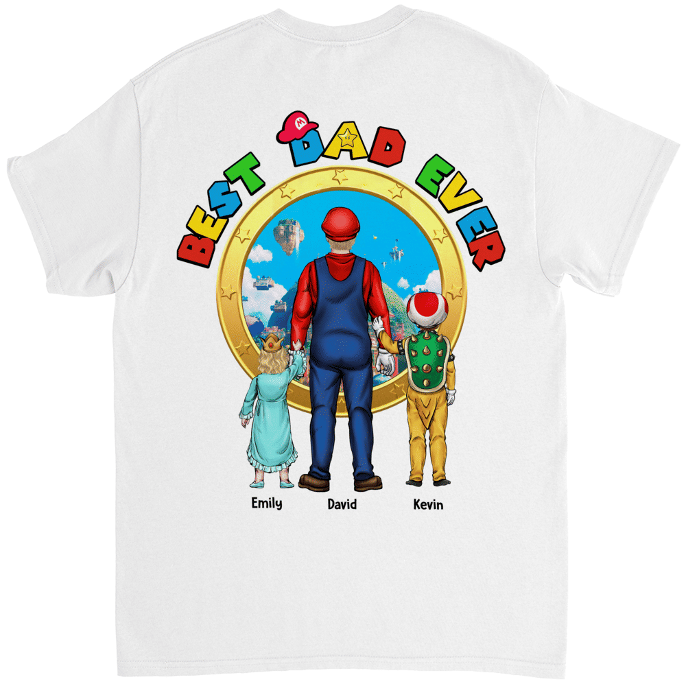 Personalized SuperDad Shirt Gift for Dad Cotton Apparel