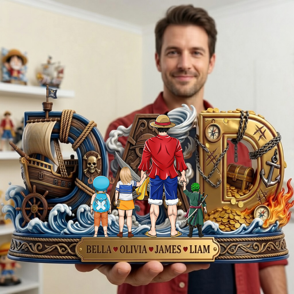 Personalized Acrylic Plaque Gift for Dad - Our Crew Theme
