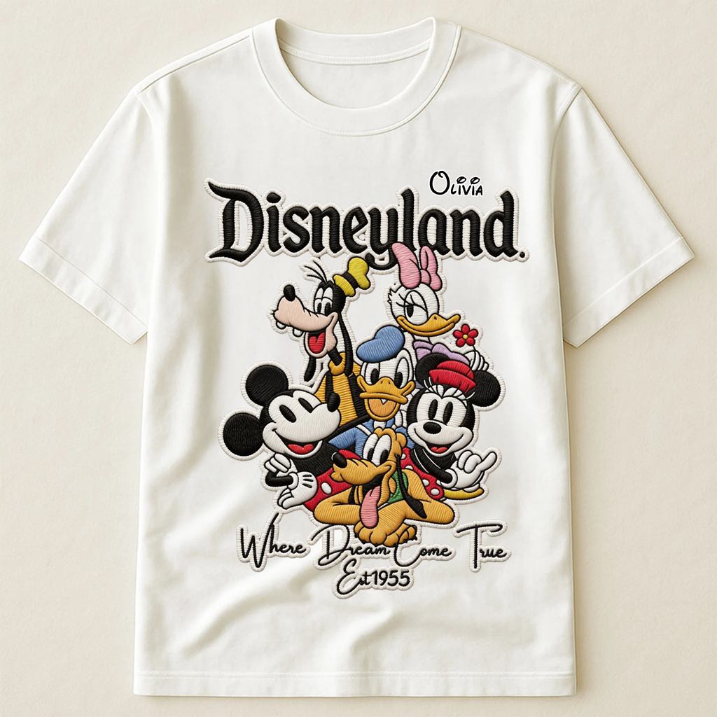 Personalized Disney Family Matching Shirt Custom Name Gift Cotton Apparel GradoCreations