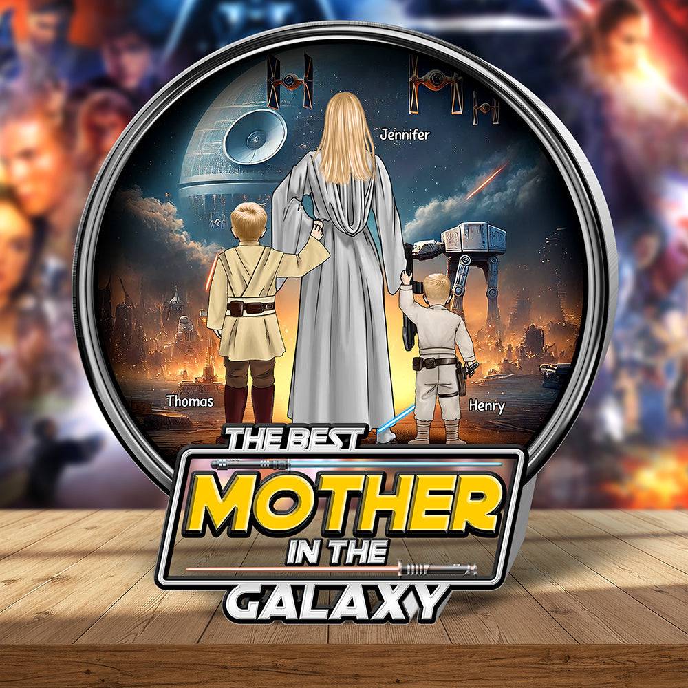 Personalized Acrylic Plaque Best Mother in Galaxy Gift for Mom