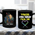 Personalized Star Wars Mug for Couples Custom Names Gift