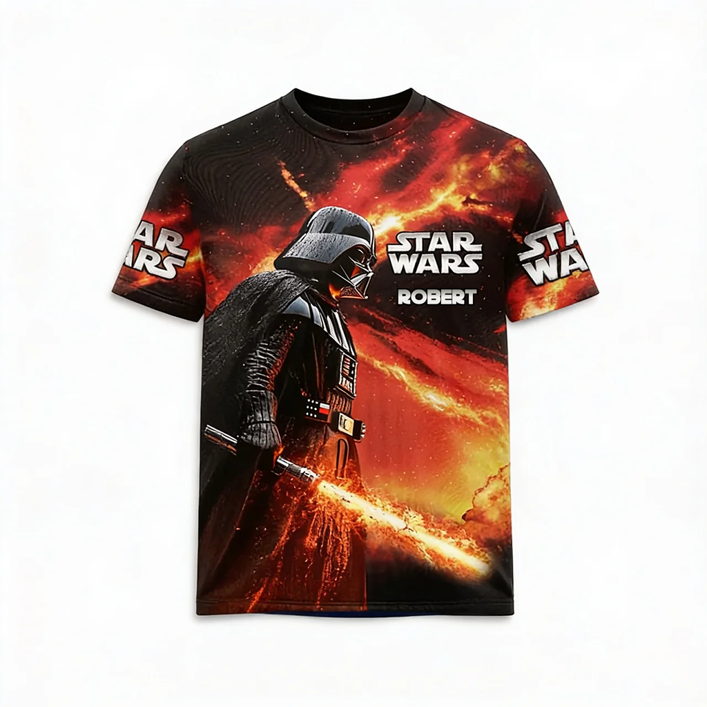 Personalized Star Wars 50th Anniversary All Over Shirt Gift for Movie Fans