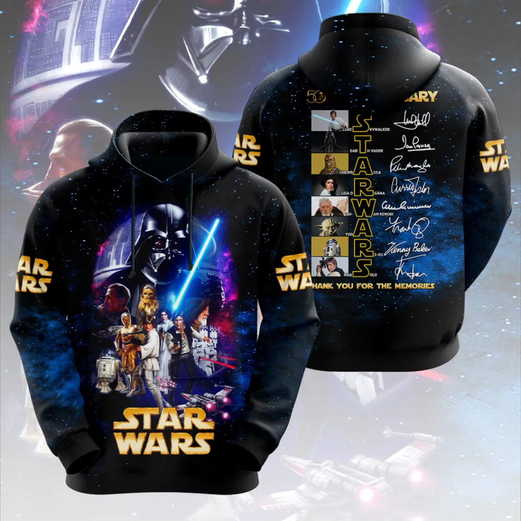 Personalized Star Wars 50th Anniversary All Over Shirt Gift for Movie Fans