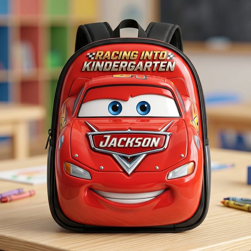 Personalized Cartoon Backpack for Kids - Back to School Gift