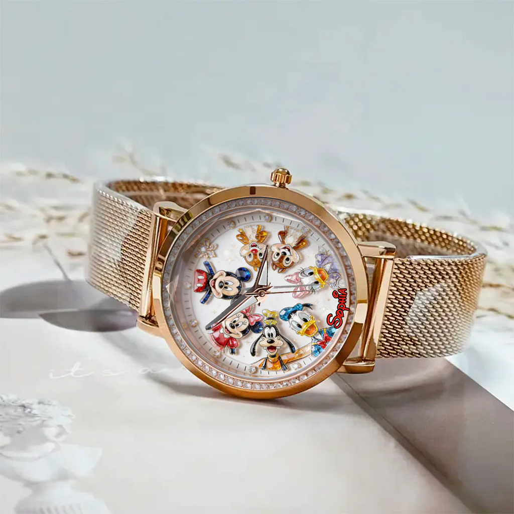 Personalized Women Hand Watch with Custom Charms Gift for Her