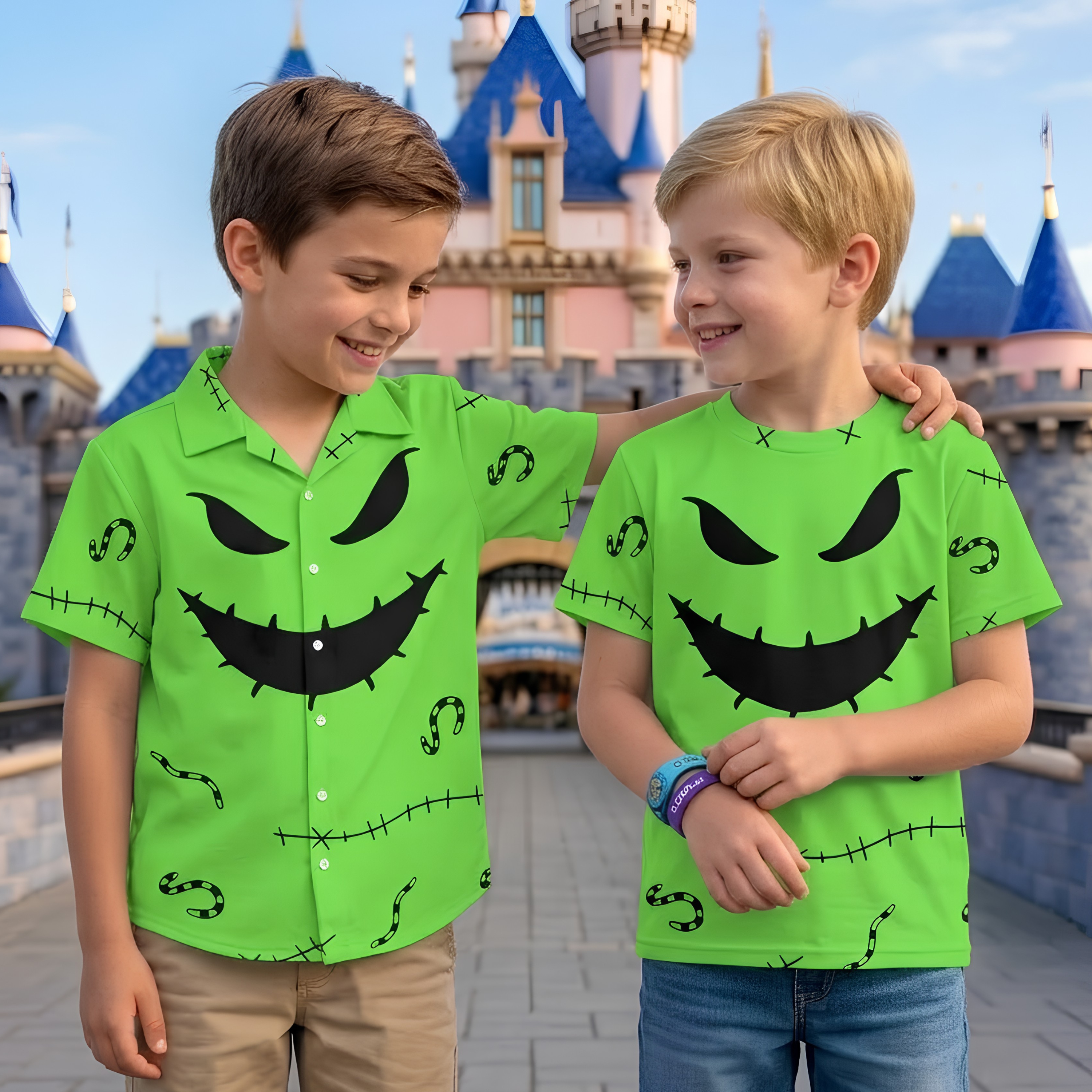 Personalized Oogie Boogie Halloween Costume Shirt for Kids AOP Shirt GradoCreations