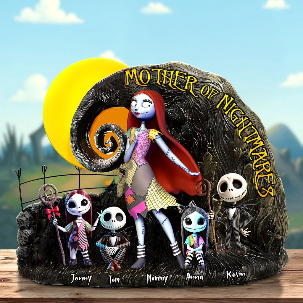 Personalized Family Of Nightmare Acrylic Plaque Halloween & Christmas Gift for Parents