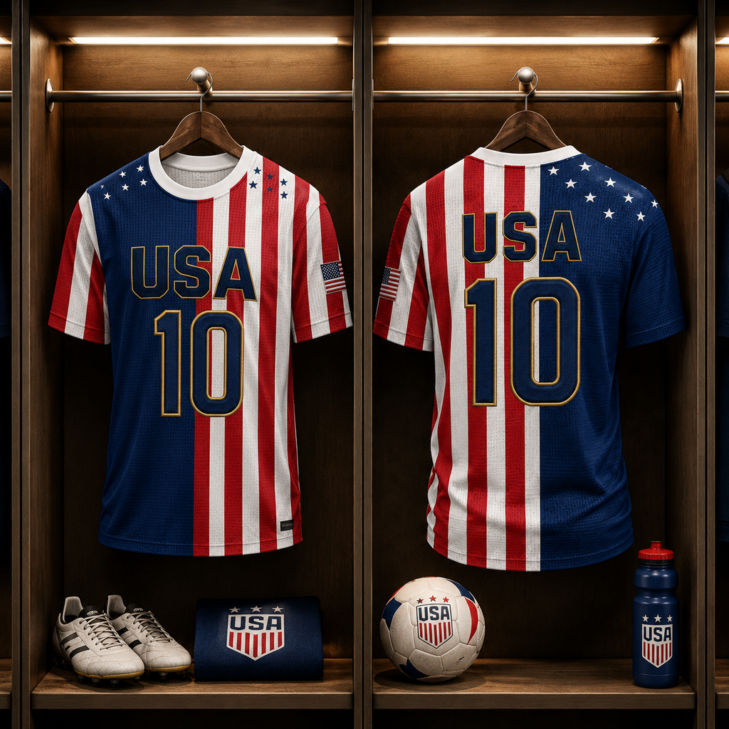 Personalized USA Soccer Jersey Custom Name Football Gift for Fans