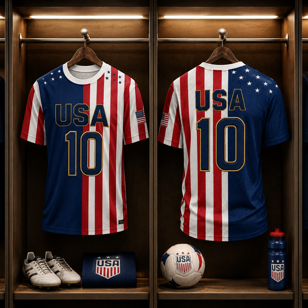 Personalized USA Soccer Jersey Custom Name Football Gift for Fans