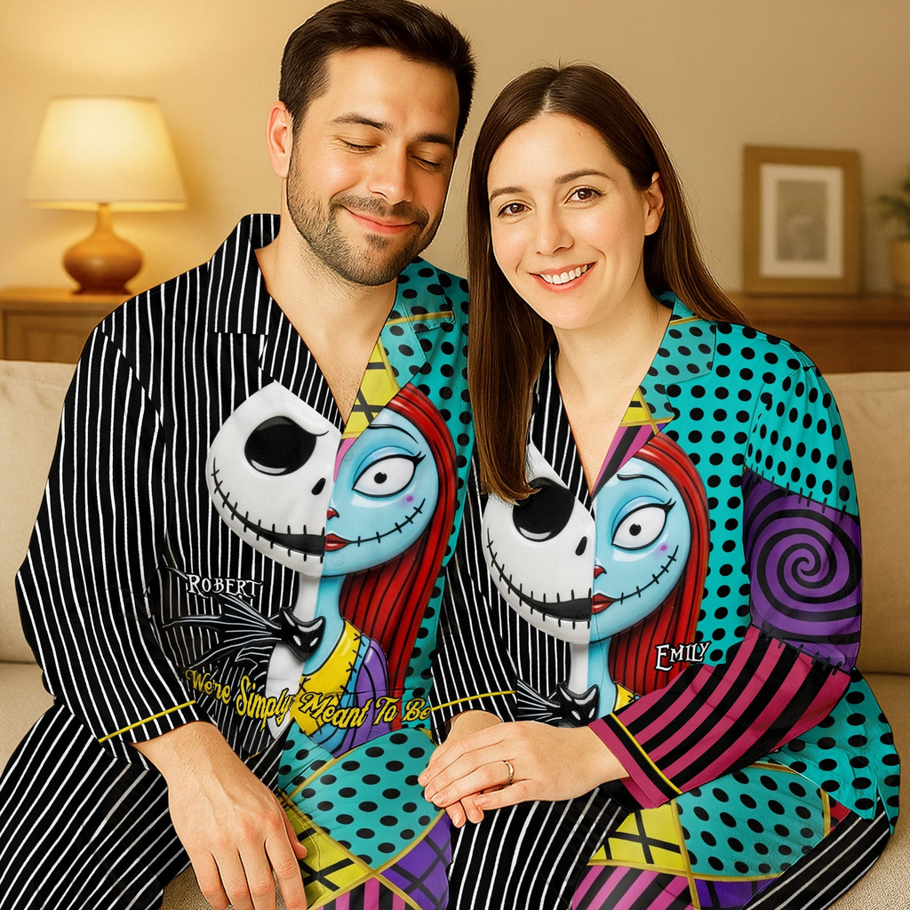 Personalized Couple Pajamas We're Simply Meant To Be Christmas Gift