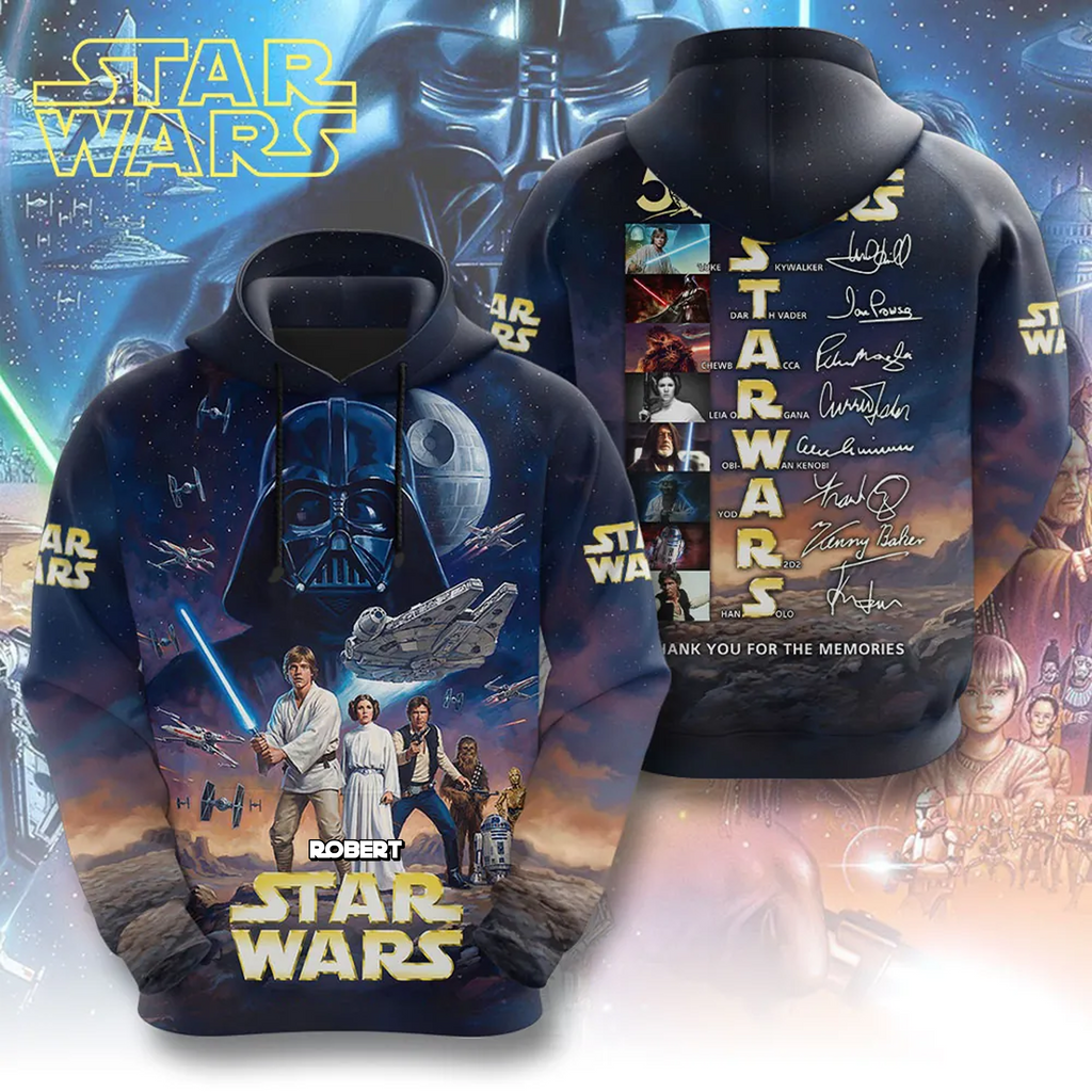 Personalized Star Wars 50th Anniversary All Over Shirt Gift for Movie Fans