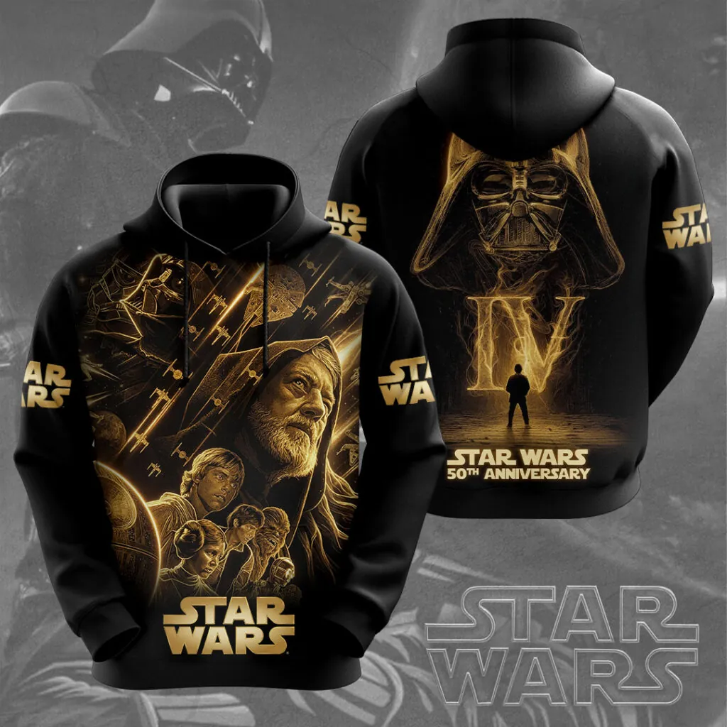 Personalized Star Wars 50th Anniversary All Over Shirt Gift for Movie Fans
