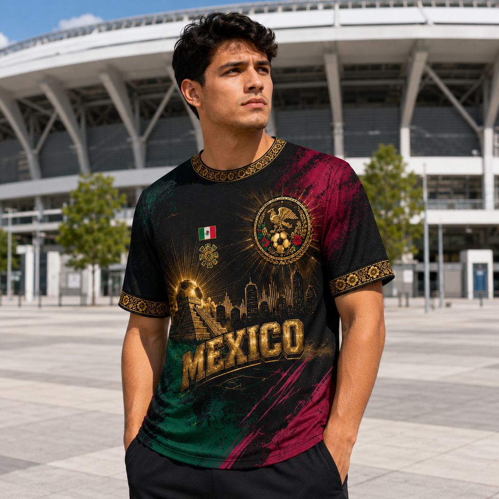 Personalized Mexico Soccer Jersey Custom Name Gift for Football Fans