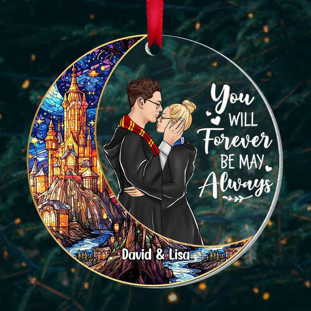 Personalized Acrylic Ornament Love Gift for Couple Christmas