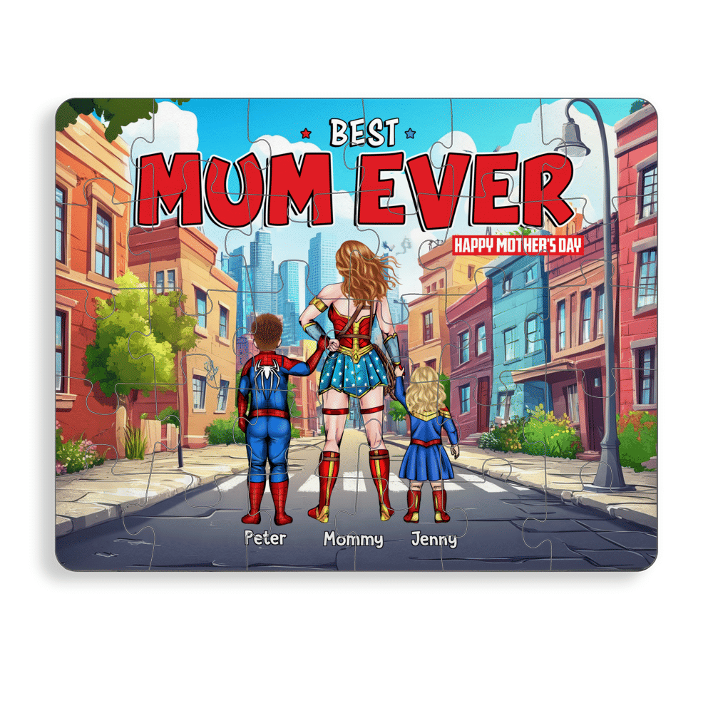Personalized Mother's Day Puzzle Best Mom Ever Custom Gift