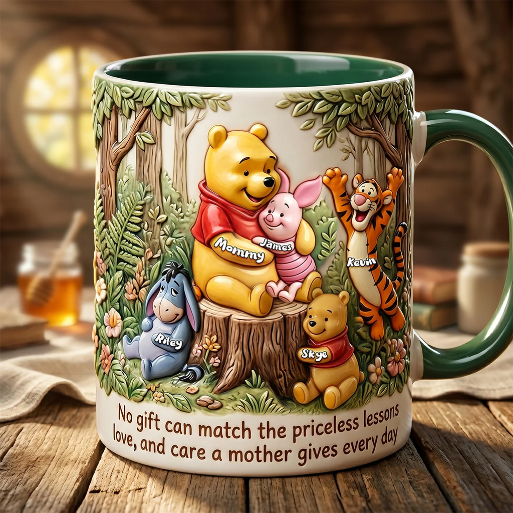 Personalized Winnie the Pooh Mug Custom Name Gift for Mom