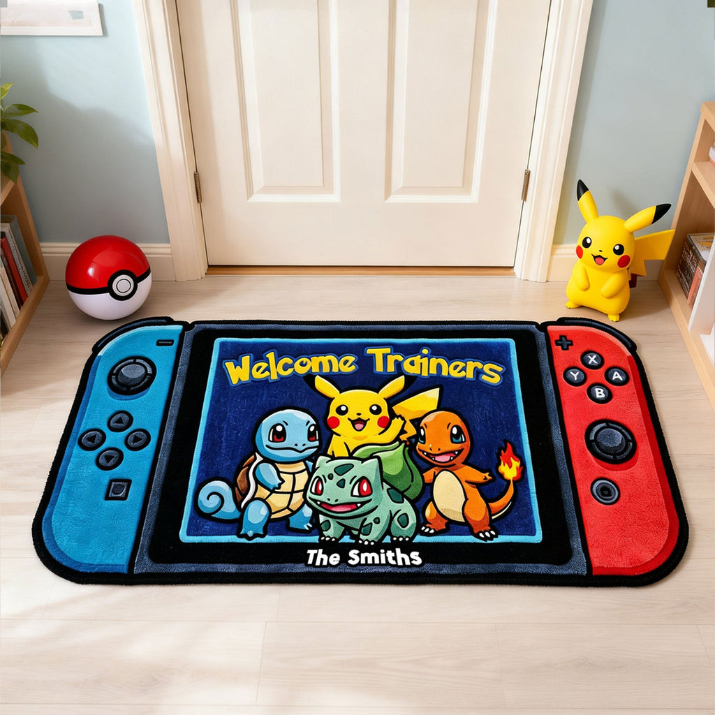 Personalized Pokémon Doormat Welcome Mat Gift for Movie Fans