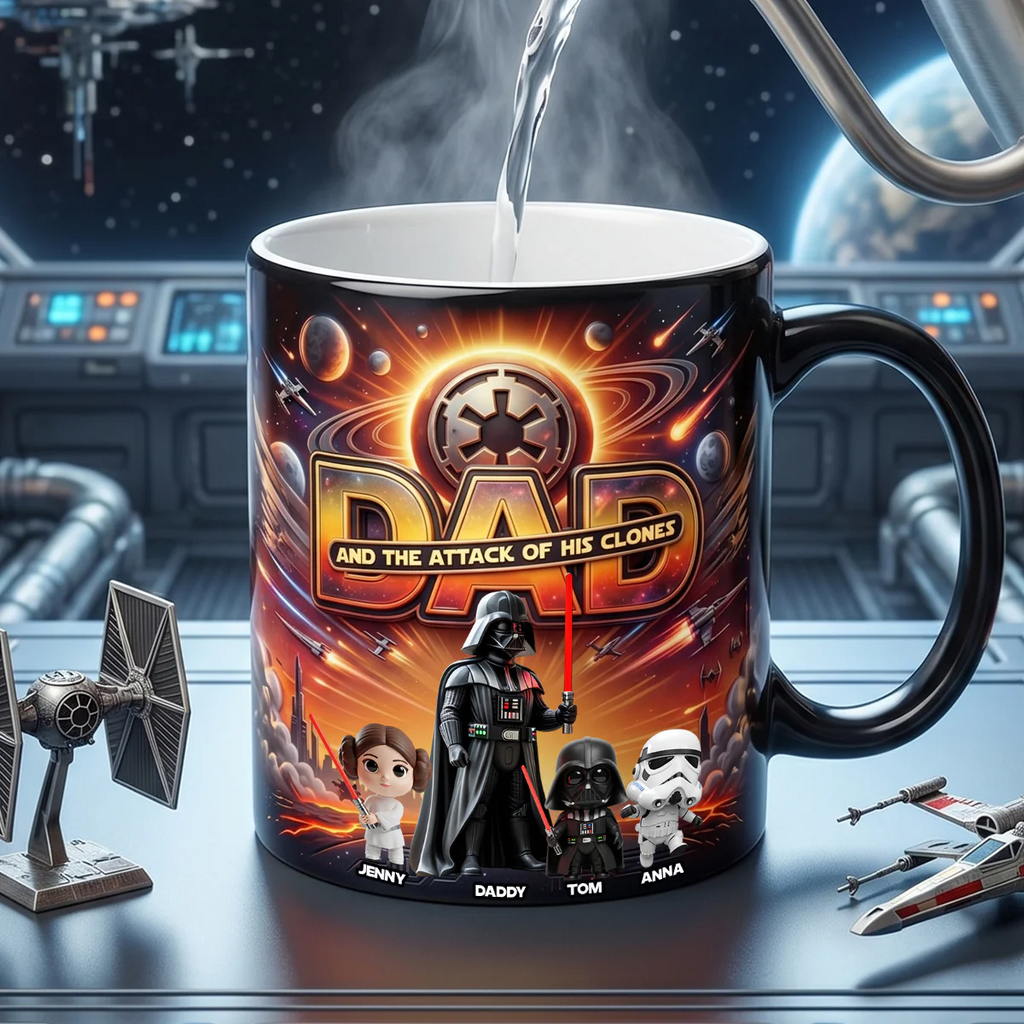 Personalized Color Changing Mug for Dad - Custom Message Gift