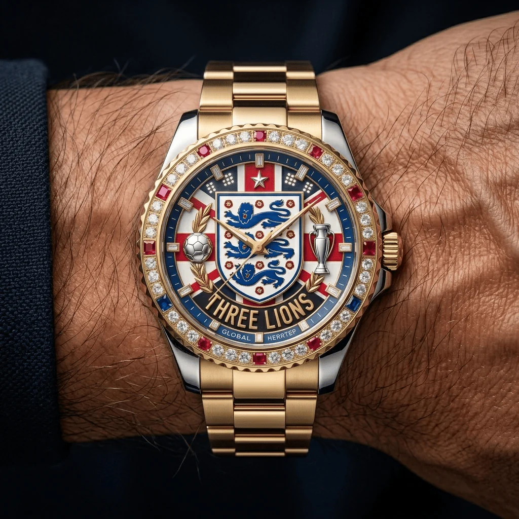 Men's Soccer Championship Wrist Watch Customizable Gift for Him