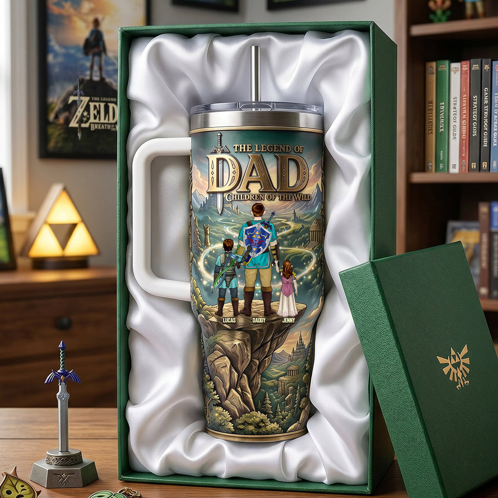 Personalized Fantasy Dad Tumbler Custom Name Gift for Father