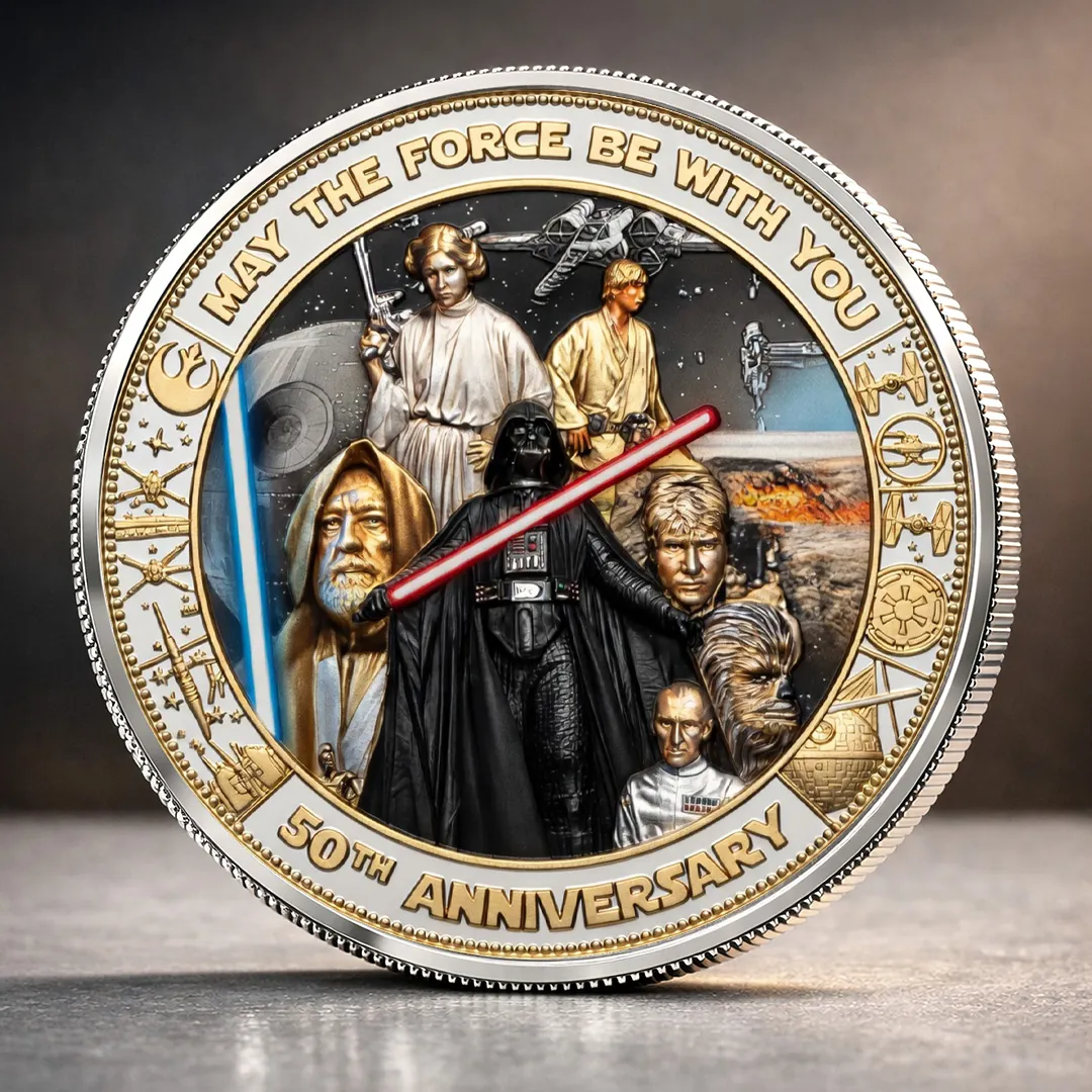 Personalized 50th Anniversary Commemorative Coin Gift for Movie Fans