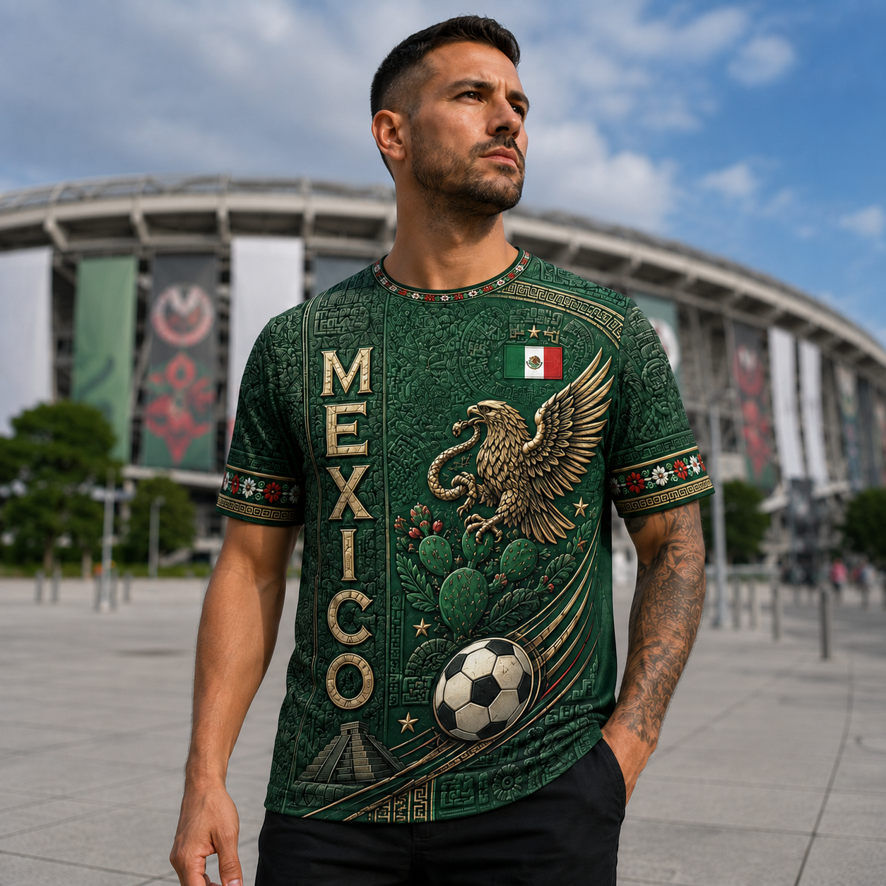 Personalized Mexico Soccer Jersey Custom Name Gift for Football Fans