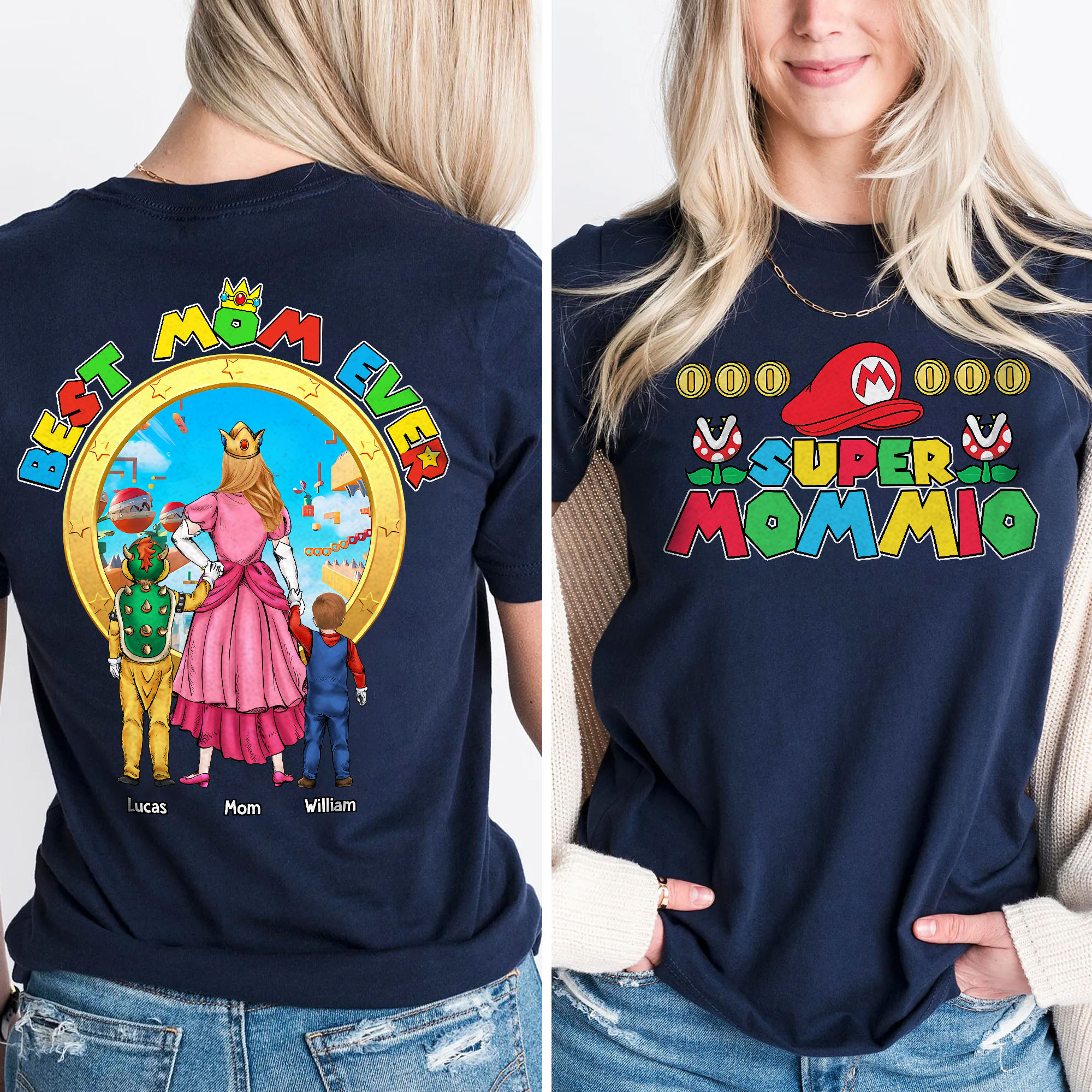 Personalized Gaming T-Shirt Best Mom Ever Gift for Mom