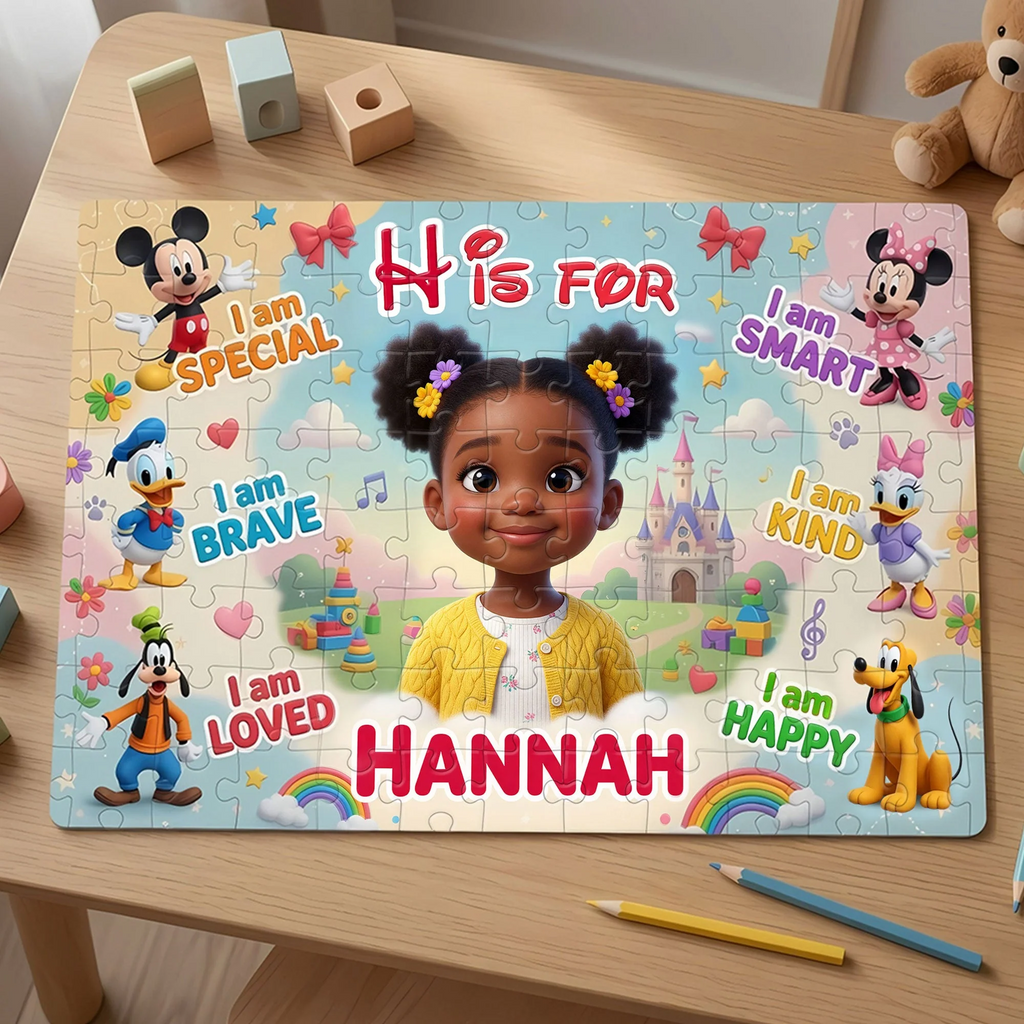 Personalized Photo Puzzle Custom Name Gift for Kids Magical Experience