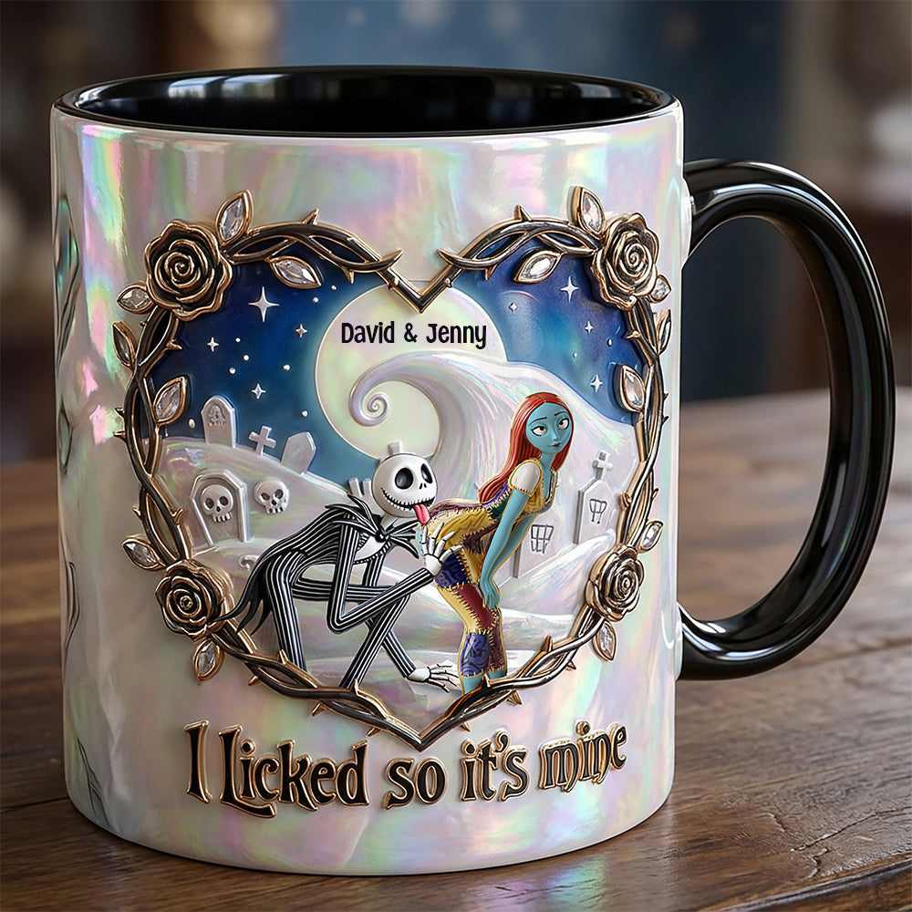 Personalized Spooky Accent Mug Custom Couple Gift for Halloween