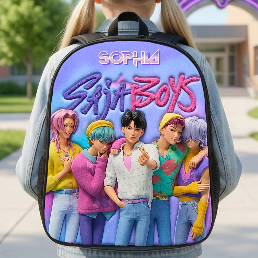 Personalized Cartoon Backpack Set for Kids - School Gift School Bag+ GradoCreations