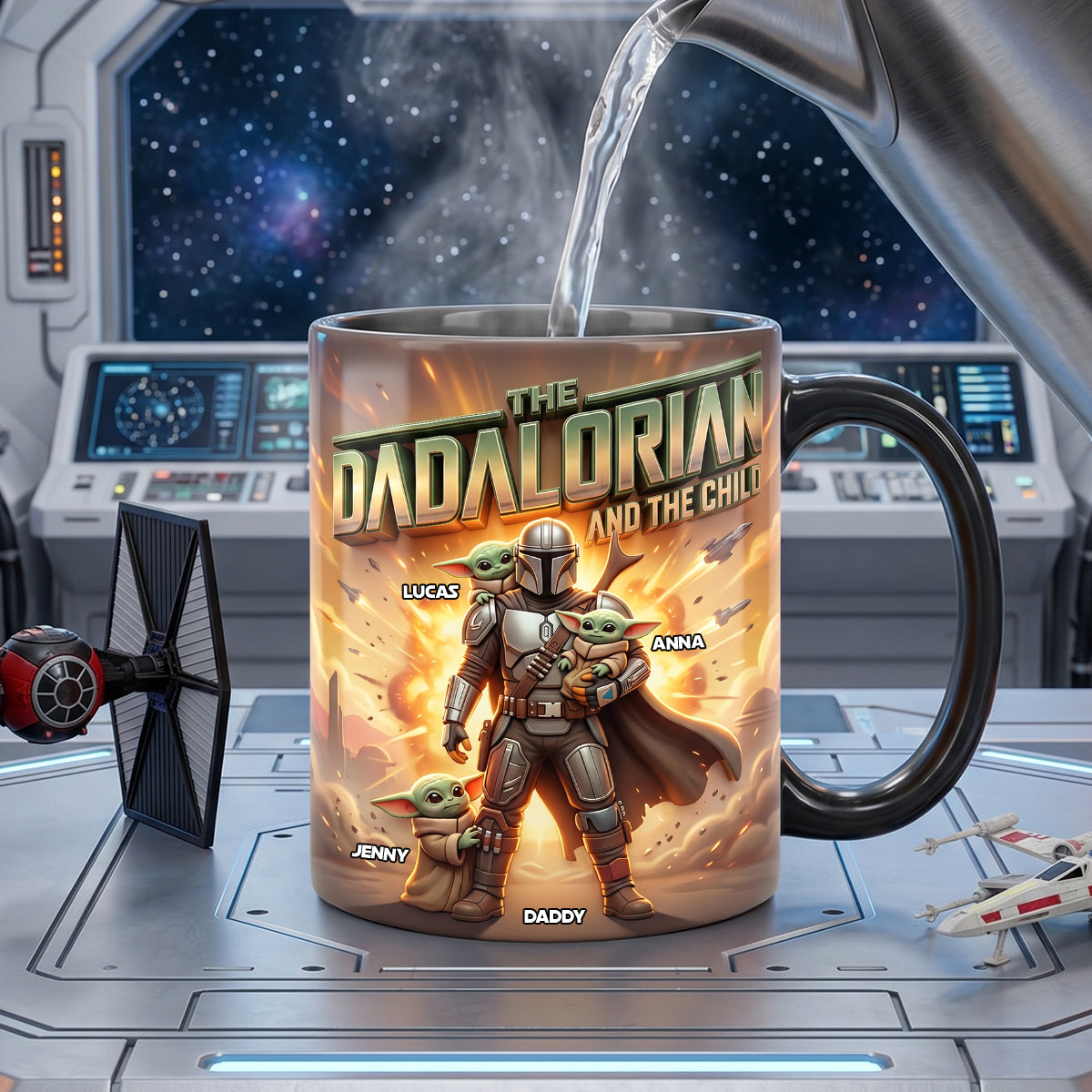 Personalized Dad Mug with Kids' Names | Unique Father's Day Gift