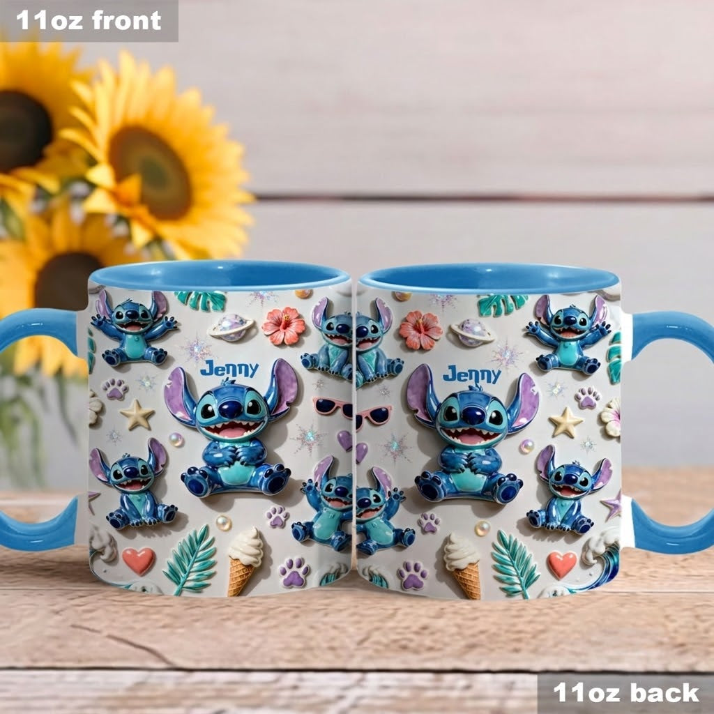 Personalized Ceramic Accent Mug Custom Name Gift for Movie Fans