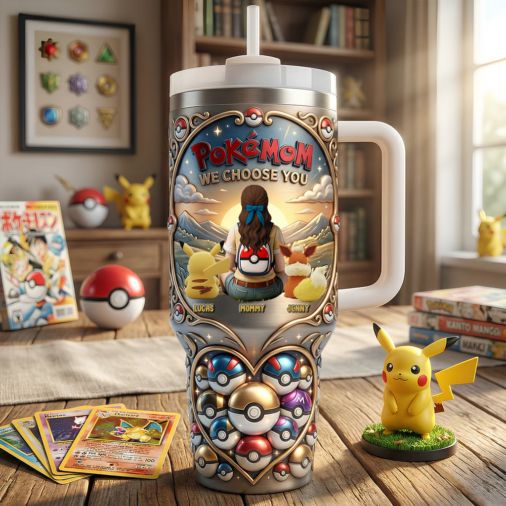 Personalized Movie Themed Tumbler with Handle for Mom Tumbler GradoCreations