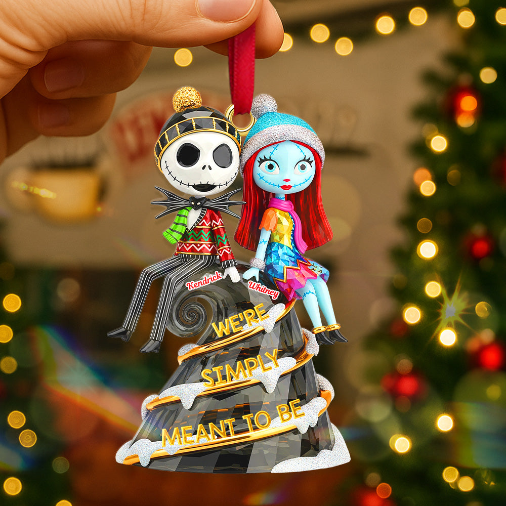 Personalized Spooky Couple Acrylic Ornament Gift for Couples