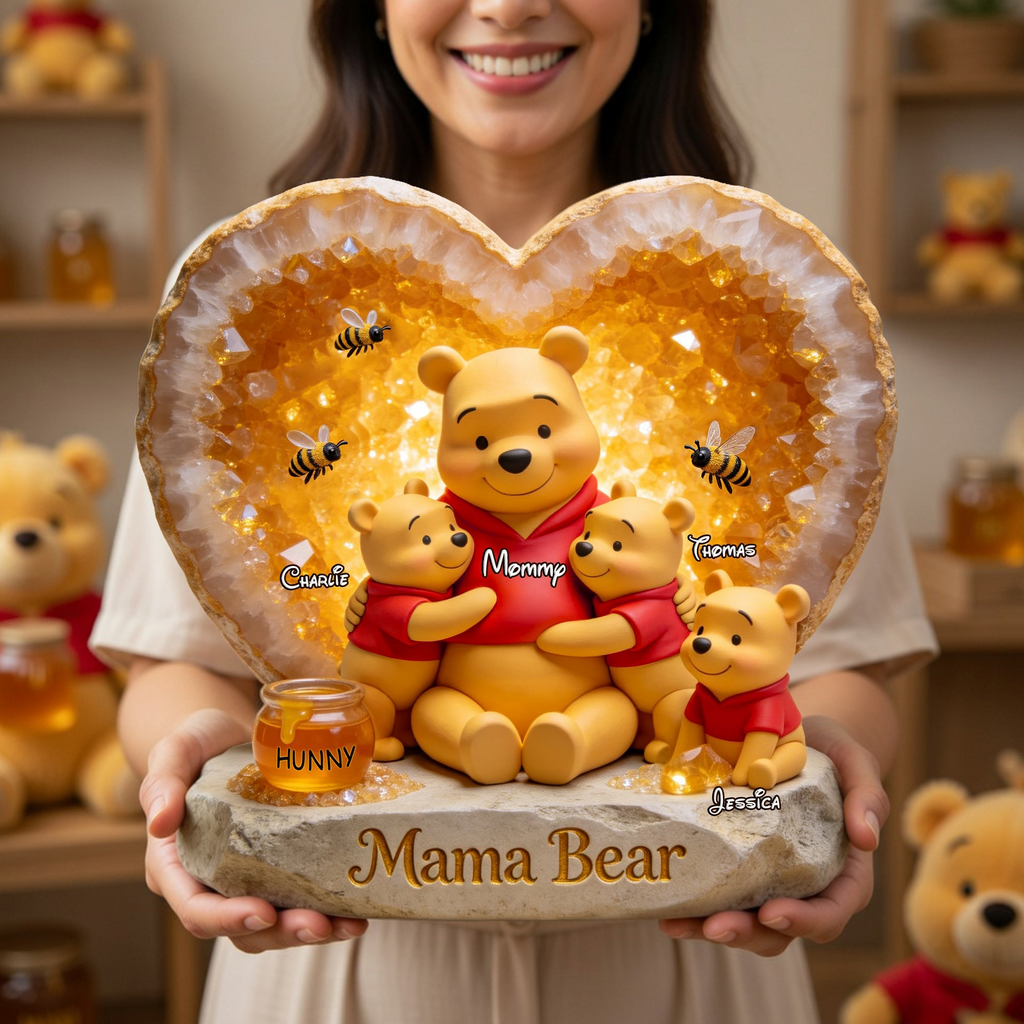 Personalized Mama Bear Acrylic Plaque Custom Gift for Mom